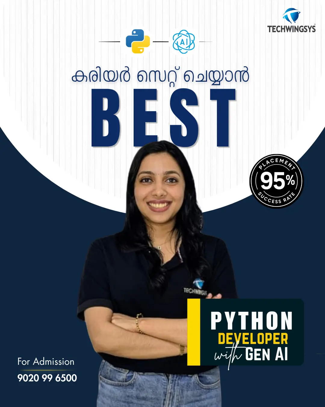 Python Developer with Gen AI Program - TECHWINGSYS Kochi